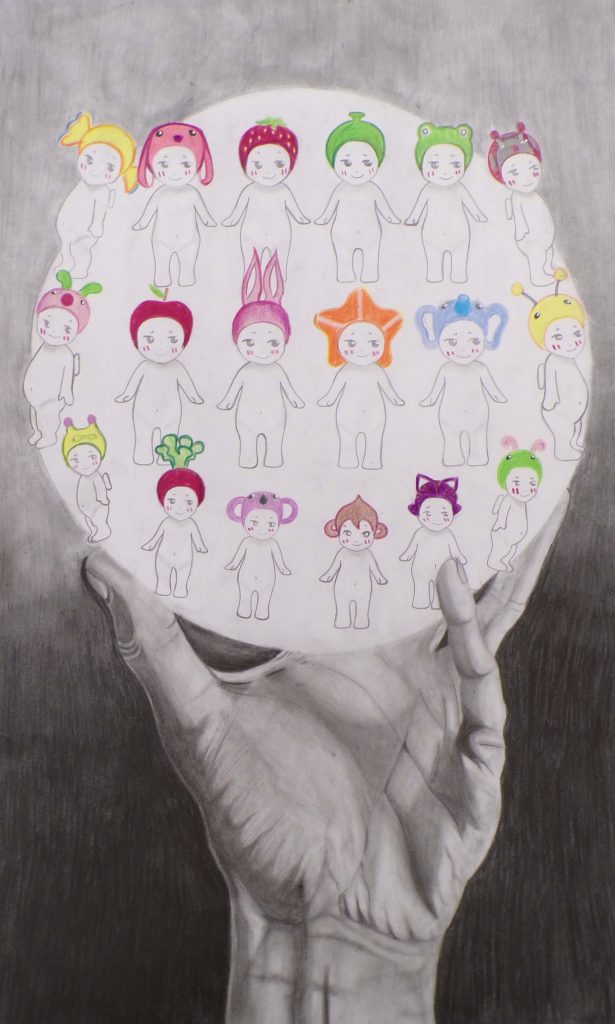 photo of drawing of different Sonny Angel figurines