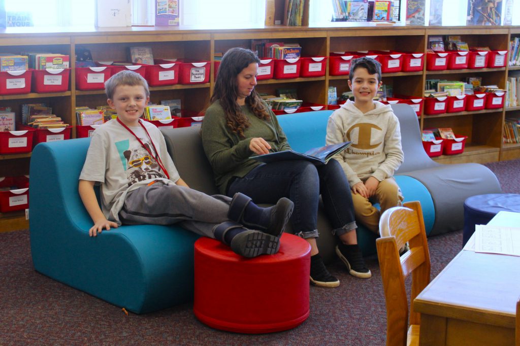 photo of students on couch