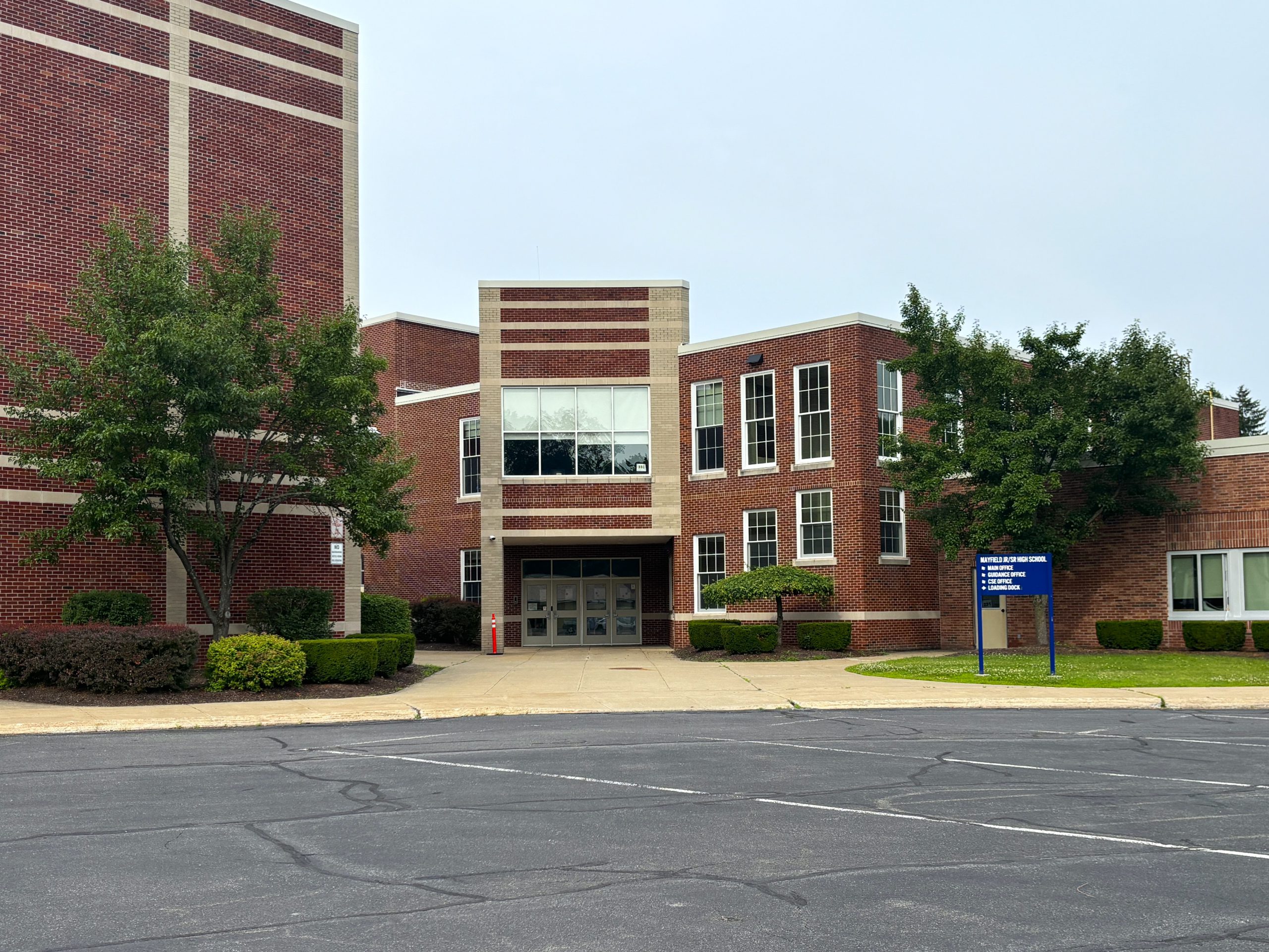 Outisde of Mayfield Jr/SR High school