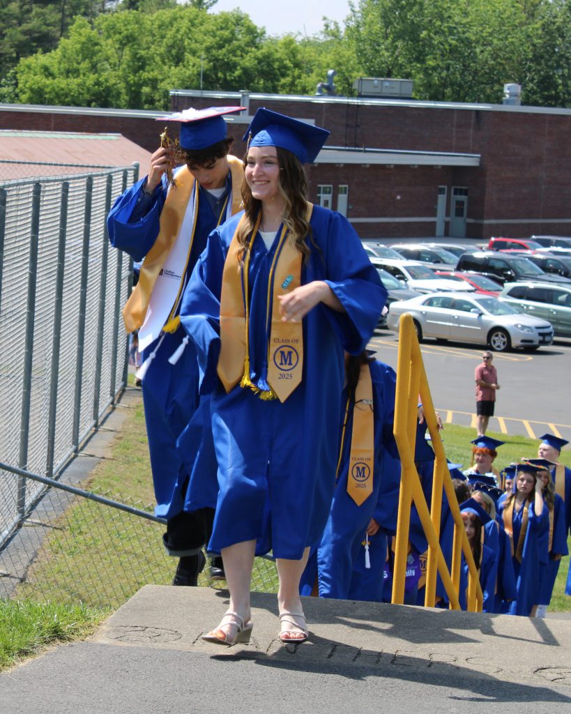 photo of graduate walking