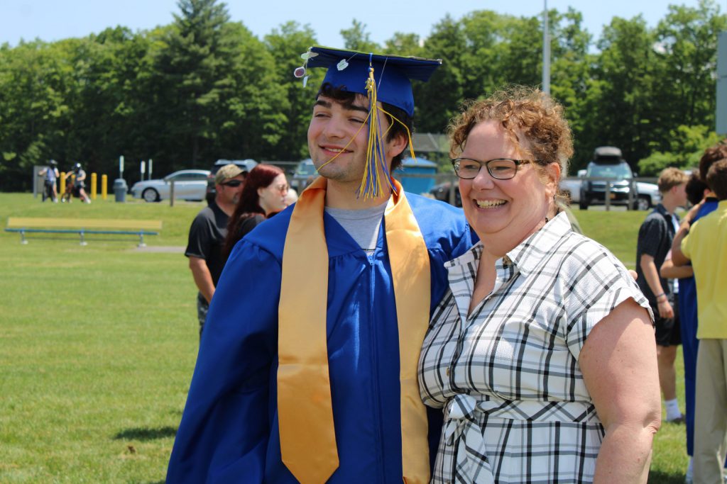 photo of graduate with family
